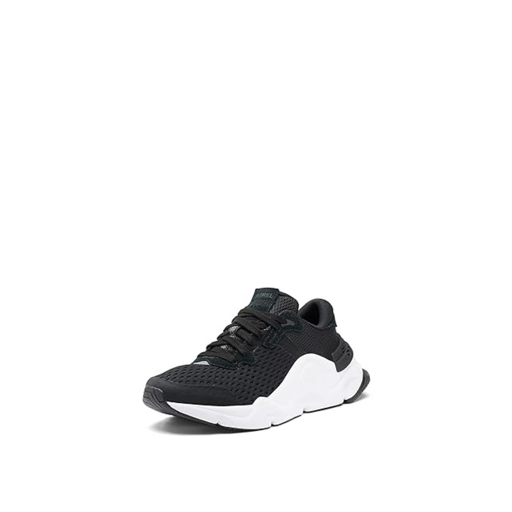 SOREL Women's Kinetic RNEGD Lace Sneakers Black and White